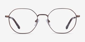 Glen Brun Métal Montures de lunettes de vue d'EyeBuyDirect, Vue de Face
