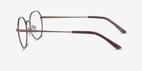 Glen Brun Métal Montures de lunettes de vue d'EyeBuyDirect, Vue de Côté
