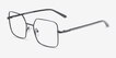 Laken Black MetalEyeglass Frames from EyeBuyDirect, Angle View