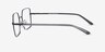 Laken Black MetalEyeglass Frames from EyeBuyDirect, Side View