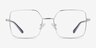 Laken Silver MetalEyeglass Frames from EyeBuyDirect, Front View