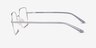 Laken Silver MetalEyeglass Frames from EyeBuyDirect, Side View