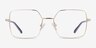 Laken Doré MétalMontures de lunettes de vue d'EyeBuyDirect, Vue de Face