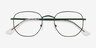 Brooks Green MetalEyeglass Frames from EyeBuyDirect, Closed View