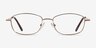 Calm Gold MetalEyeglass Frames from EyeBuyDirect, Front View