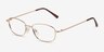 Calm Gold MetalEyeglass Frames from EyeBuyDirect, Angle View