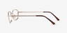 Calm Gold MetalEyeglass Frames from EyeBuyDirect, Side View