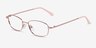 Calm Rose MétalMontures de lunettes de vue d'EyeBuyDirect, Vue d'Angle