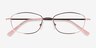 Calm Rose MétalMontures de lunettes de vue d'EyeBuyDirect, Vue Rapprochée