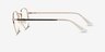 Brooks Gold Clear MetalEyeglass Frames from EyeBuyDirect, Side View