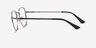 Brooks Gunmetal MetalEyeglass Frames from EyeBuyDirect, Side View