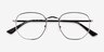 Brooks Gunmetal MetalEyeglass Frames from EyeBuyDirect, Closed View