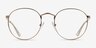 Carson Gold MetalEyeglass Frames from EyeBuyDirect, Front View