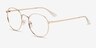 Carson Gold MetalEyeglass Frames from EyeBuyDirect, Angle View