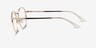 Carson Gold MetalEyeglass Frames from EyeBuyDirect, Side View