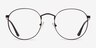 Carson Noir MétalMontures de lunettes de vue d'EyeBuyDirect, Vue de Face