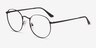 Carson Noir MétalMontures de lunettes de vue d'EyeBuyDirect, Vue d'Angle