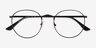 Carson Noir MétalMontures de lunettes de vue d'EyeBuyDirect, Vue Rapprochée
