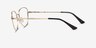 Celine Doré MétalMontures de lunettes de vue d'EyeBuyDirect, Vue de Côté