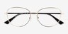 Celine Doré MétalMontures de lunettes de vue d'EyeBuyDirect, Vue Rapprochée
