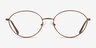 Cinema Brun MétalMontures de lunettes de vue d'EyeBuyDirect, Vue de Face