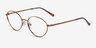Cinema Brun MétalMontures de lunettes de vue d'EyeBuyDirect, Vue d'Angle