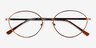 Cinema Brun MétalMontures de lunettes de vue d'EyeBuyDirect, Vue Rapprochée