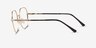 Cori Gold MetalEyeglass Frames from EyeBuyDirect, Side View