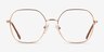 Cori Rose Gold MetalEyeglass Frames from EyeBuyDirect, Front View