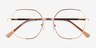 Cori Rose Gold MetalEyeglass Frames from EyeBuyDirect, Closed View