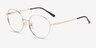 Dakota Gold MetalEyeglass Frames from EyeBuyDirect, Angle View