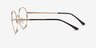 Dakota Gold MetalEyeglass Frames from EyeBuyDirect, Side View