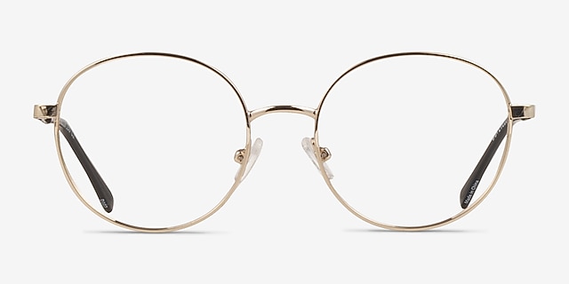 Dakota Gold MetalEyeglass Frames from EyeBuyDirect, Front View