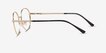 Dakota Gold MetalEyeglass Frames from EyeBuyDirect, Side View