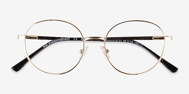 Dakota Gold MetalEyeglass Frames from EyeBuyDirect, Closed View