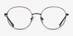 Dakota Black MetalEyeglass Frames from EyeBuyDirect, Front View