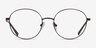 Dakota Noir MétalMontures de lunettes de vue d'EyeBuyDirect, Vue de Face