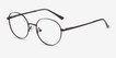 Dakota Black MetalEyeglass Frames from EyeBuyDirect, Angle View