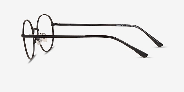 Dakota Black MetalEyeglass Frames from EyeBuyDirect, Side View