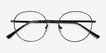 Dakota Black MetalEyeglass Frames from EyeBuyDirect, Closed View