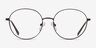 Dakota Noir MétalMontures de lunettes de vue d'EyeBuyDirect, Vue de Face