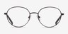 Dallas Navy MetalEyeglass Frames from EyeBuyDirect, Front View