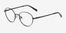 Dallas Navy MetalEyeglass Frames from EyeBuyDirect, Angle View
