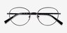 Dallas Navy MetalEyeglass Frames from EyeBuyDirect, Closed View