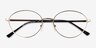 Cinema Gold MetalEyeglass Frames from EyeBuyDirect, Closed View