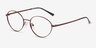 Cinema Burgundy MétalMontures de lunettes de vue d'EyeBuyDirect, Vue d'Angle