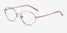 Cinema Purple MetalEyeglass Frames from EyeBuyDirect, Angle View