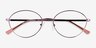 Cinema Purple MetalEyeglass Frames from EyeBuyDirect, Closed View