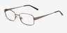 Evan Gray MetalEyeglass Frames from EyeBuyDirect, Angle View
