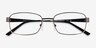 Evan Gray MetalEyeglass Frames from EyeBuyDirect, Closed View
